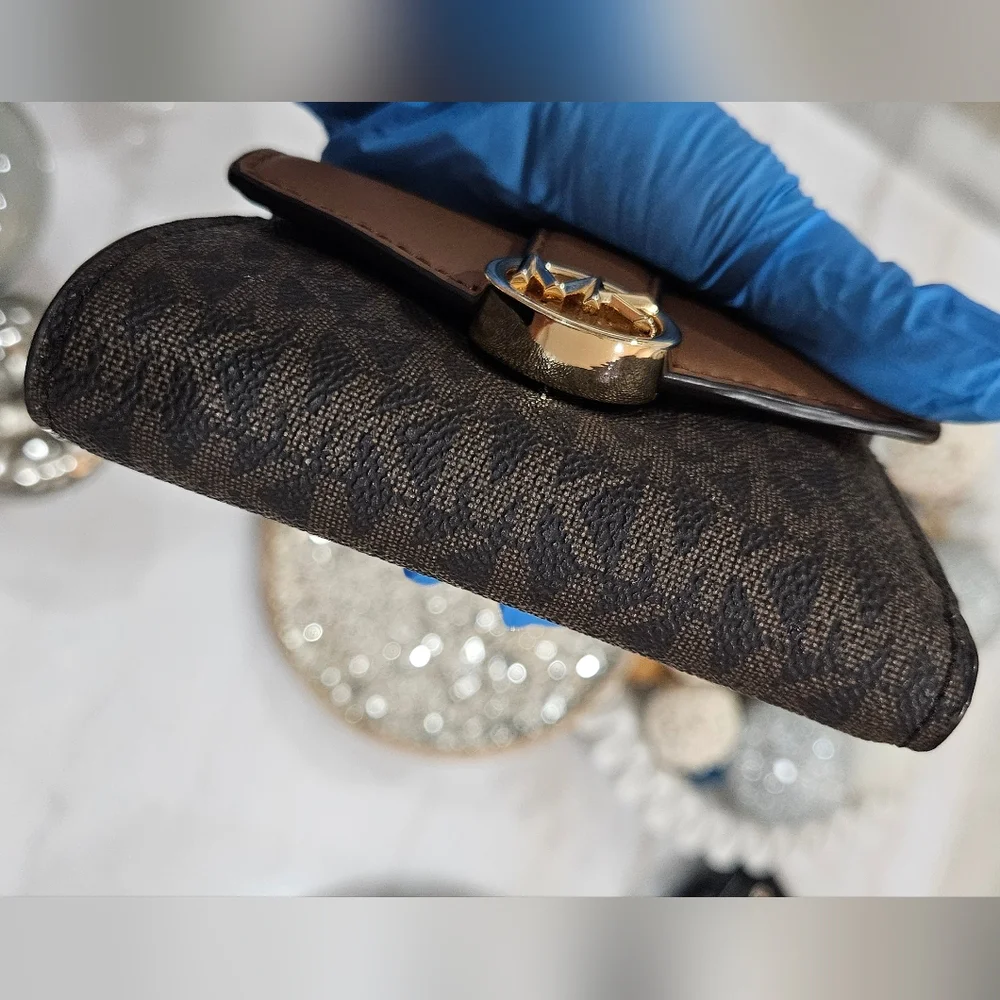 Michael Kors Brown and Black Wallet NWOT